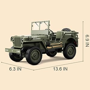 C8815 1:10 4WD Military RC Rock Crawler