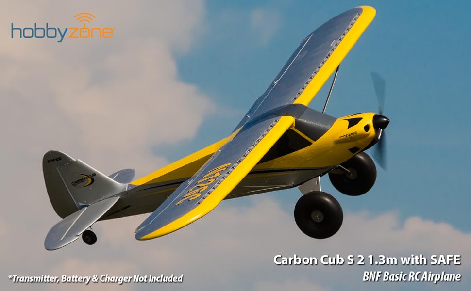 HobbyZone Carbon Cub S 2 1.3m BNF Basic RC Airplane