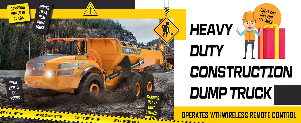 DOUBLE E Volvo E581 1:25 RC Dump Truck
