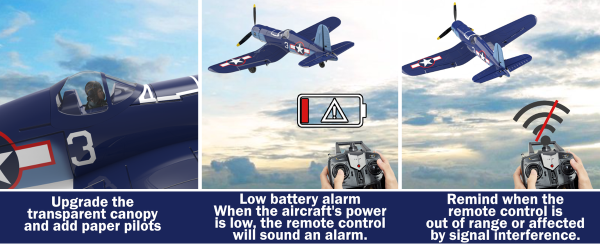 VOLANTEXRC F4U Corsair 4 Channel RC Airplane