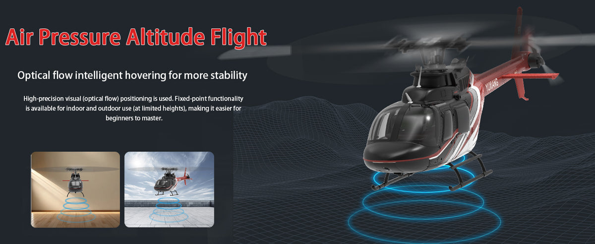 F08 1:27 Bell 206 6CH Pro RC Helicopter