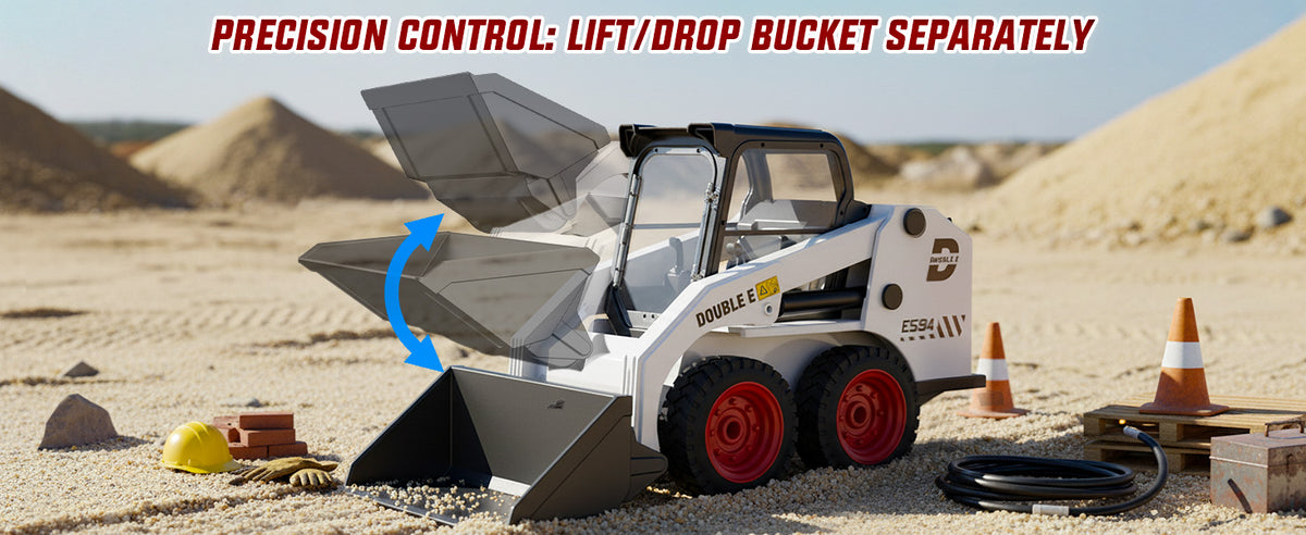 DOUBLE E E594 1:14 RC Skid Steer Loader