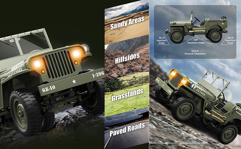 C8815 1:10 4WD Military RC Rock Crawler