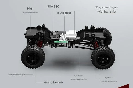 F150 1:12 4WD Off-Road RC Pickup Truck with LED Lights