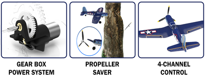 VOLANTEXRC F4U Corsair 4 Channel RC Airplane