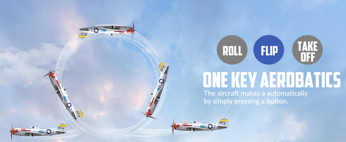 VOLANTEXRC P-47 Thunderbolt 4 Channel RC Airplane