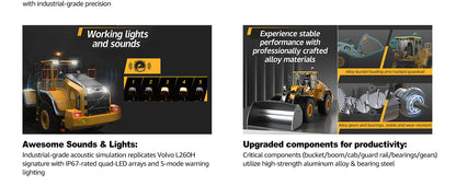 DOUBLE E Volvo L260H 1:16 Alloy 4WD RC Wheel Loader