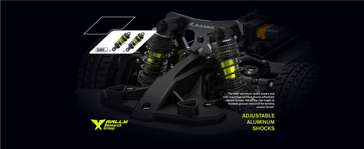 RLAARLO XTS-P12 1:12 Brushless RC Rally Car