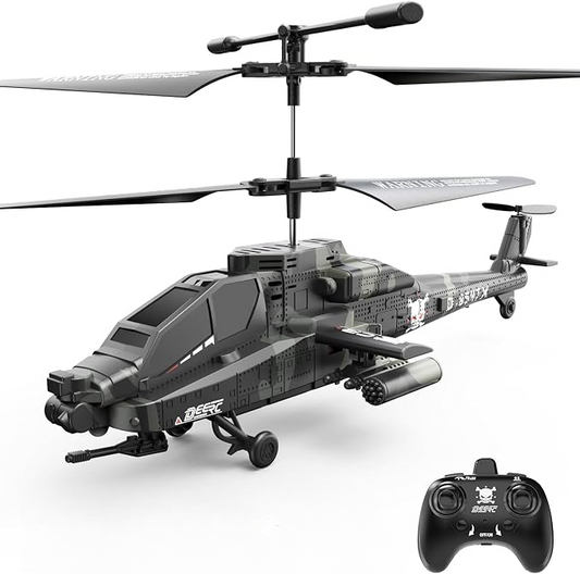 DEERC RC Helicopter With LED Lights And Altitude Hold