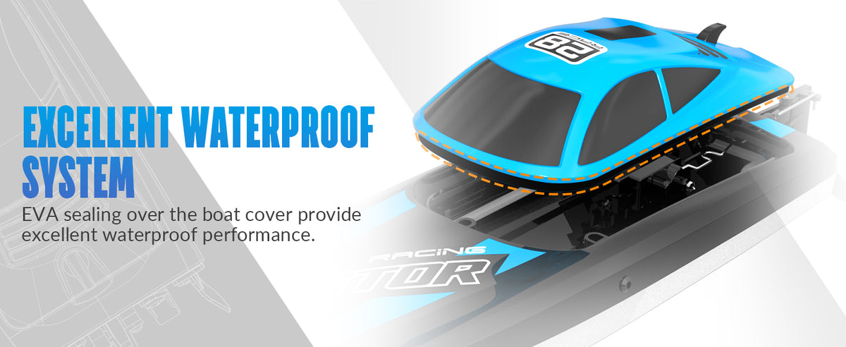 VOLANTEXRC Vector 795-6 High Speed RC Boat With Cool Lights
