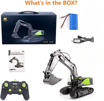 HUINA 1593 1:14 28 Channel Full-Function RC Excavator