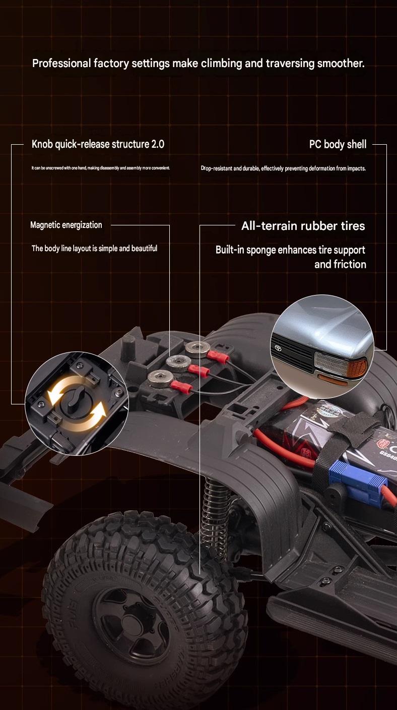 FMS FCX 1:10 4WD Off Road RC Toyota LC80 Climbing Vehicle