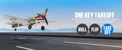 VOLANTEXRC 4 Channel P40 Fighter RC Airplane