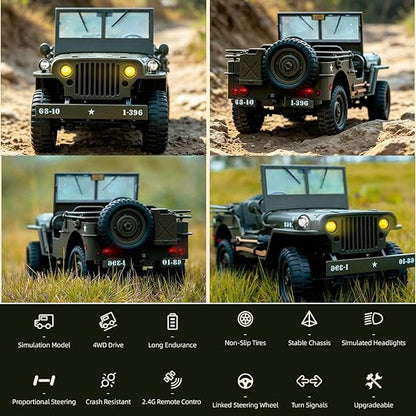 C8815 1:10 4WD Military RC Rock Crawler