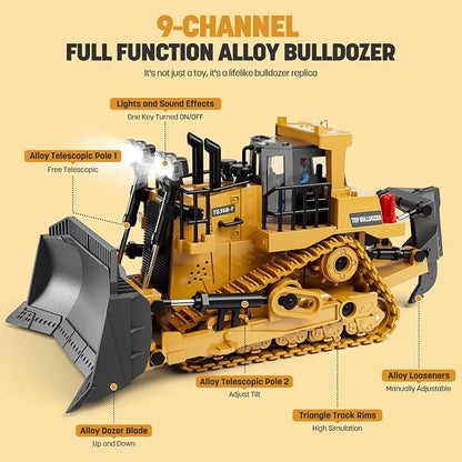 1:20 ABS Plastic RC Bulldozer