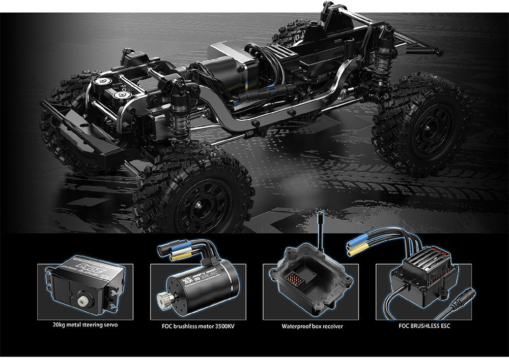MJX 1:12 H12Y+ Brushless 4WD Off Road Climbing Car