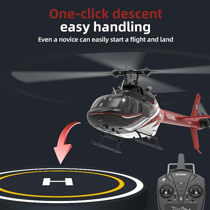 F08 1:27 Bell 206 6CH Pro RC Helicopter