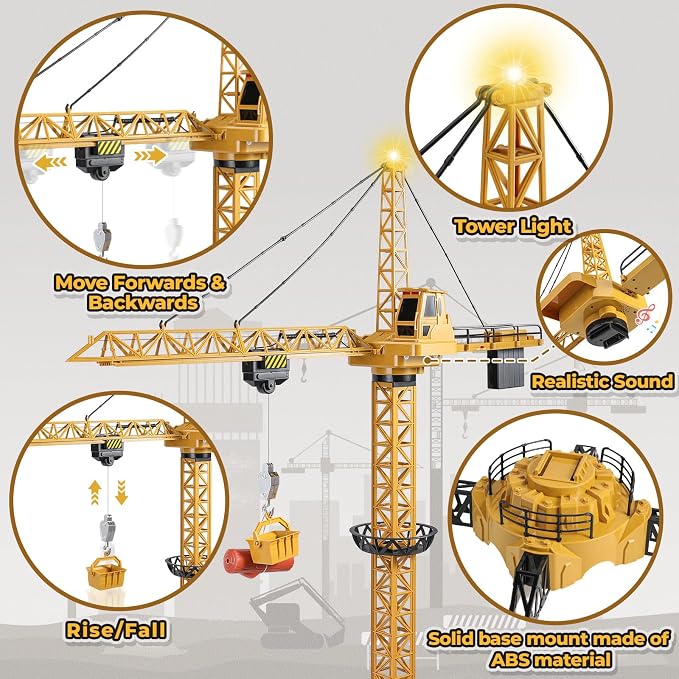 Mini Tudou 8063E 2.4GHz RC Tower Crane