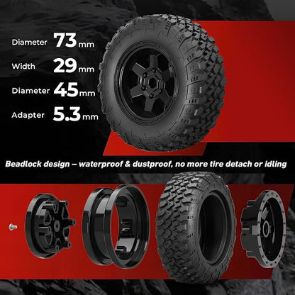 F150 1:12 4WD Off-Road RC Pickup Truck with LED Lights