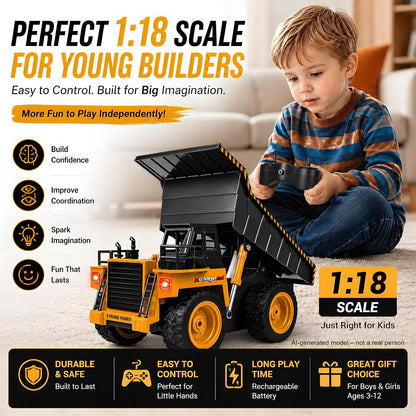 1:18 4WD Remote Control Dump Truck