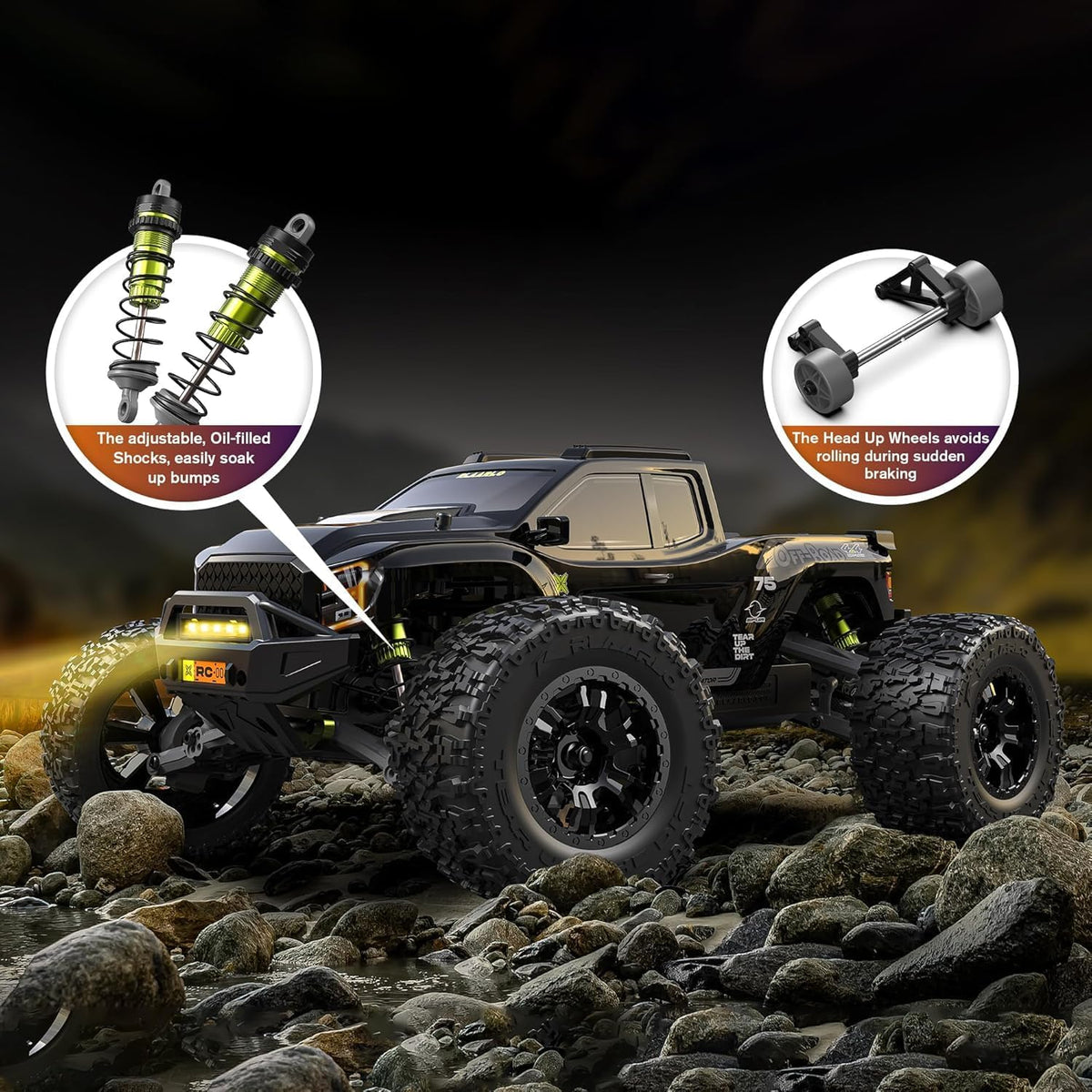 RIAARIO Carbon Fiber Omni Terminator 1:10 4WD Brushless Monster Truck