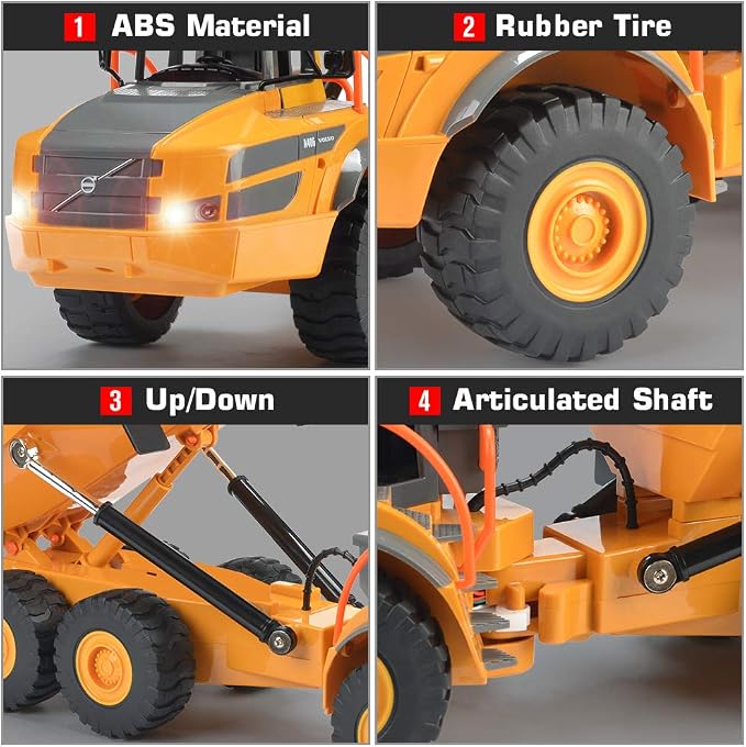 DOUBLE E Volvo E581 1:25 RC Dump Truck