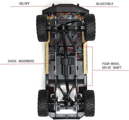 C24 1:16 4WD RC Rock Crawler Pickup Truck