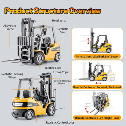 Huina 9925 1:50 Metal RC Forklift