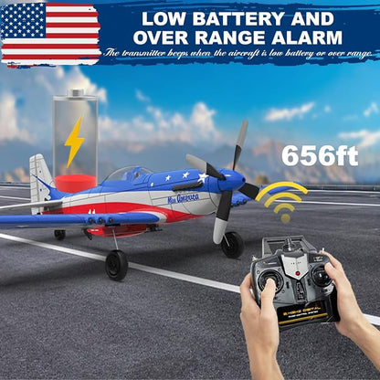 VOLANTEXRC P51 Mustang 4 Channel RC Airplane