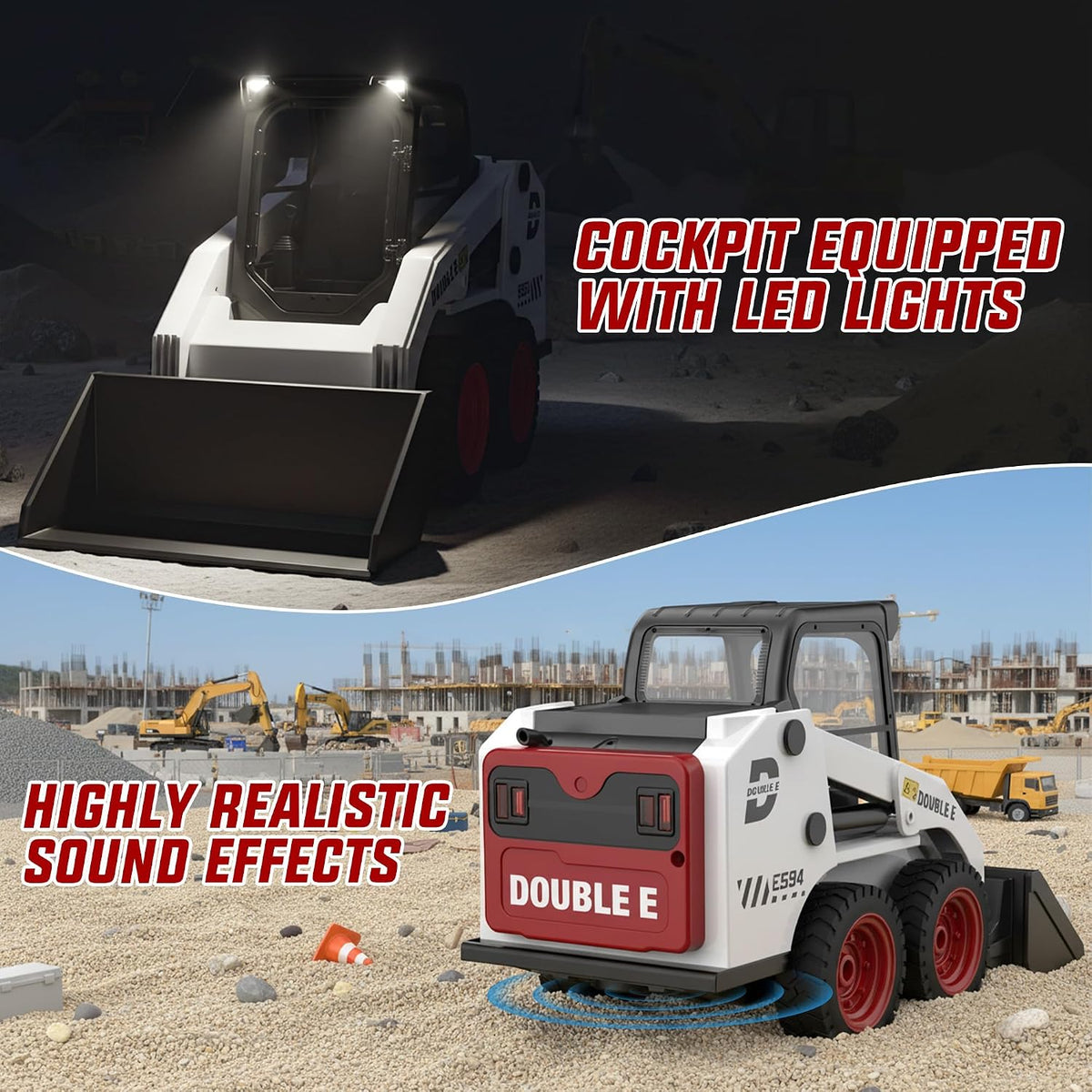 DOUBLE E E594 1:14 RC Skid Steer Loader