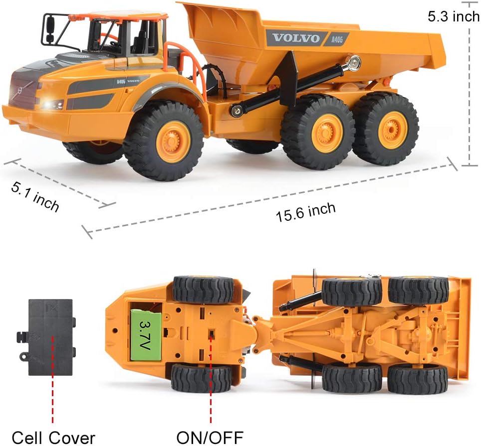 DOUBLE E Volvo E581 1:25 RC Dump Truck