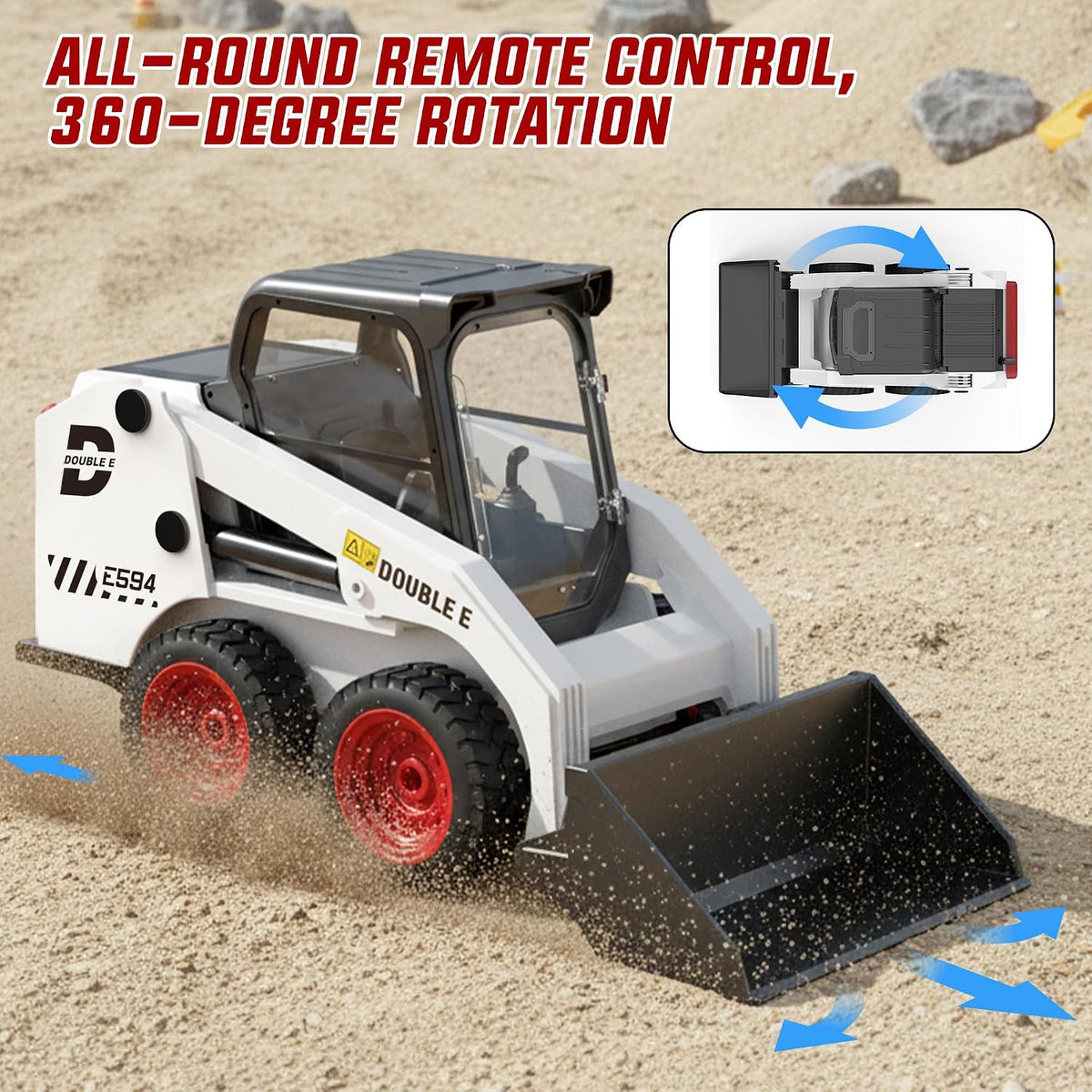 DOUBLE E E594 1:14 RC Skid Steer Loader