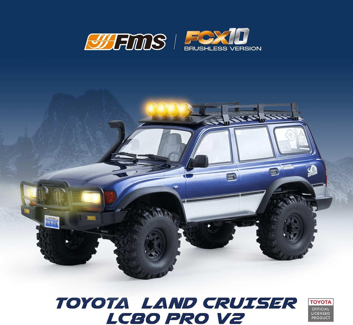FMS FCX10 PRO LC80 Toyota Land Cruiser 1:10 4WD RC Rock Crawler