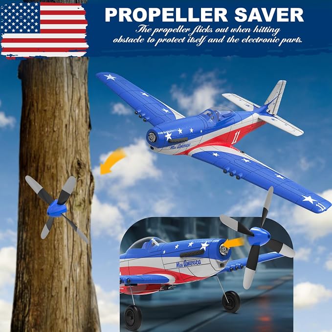 VOLANTEXRC P51 Mustang 4 Channel RC Airplane
