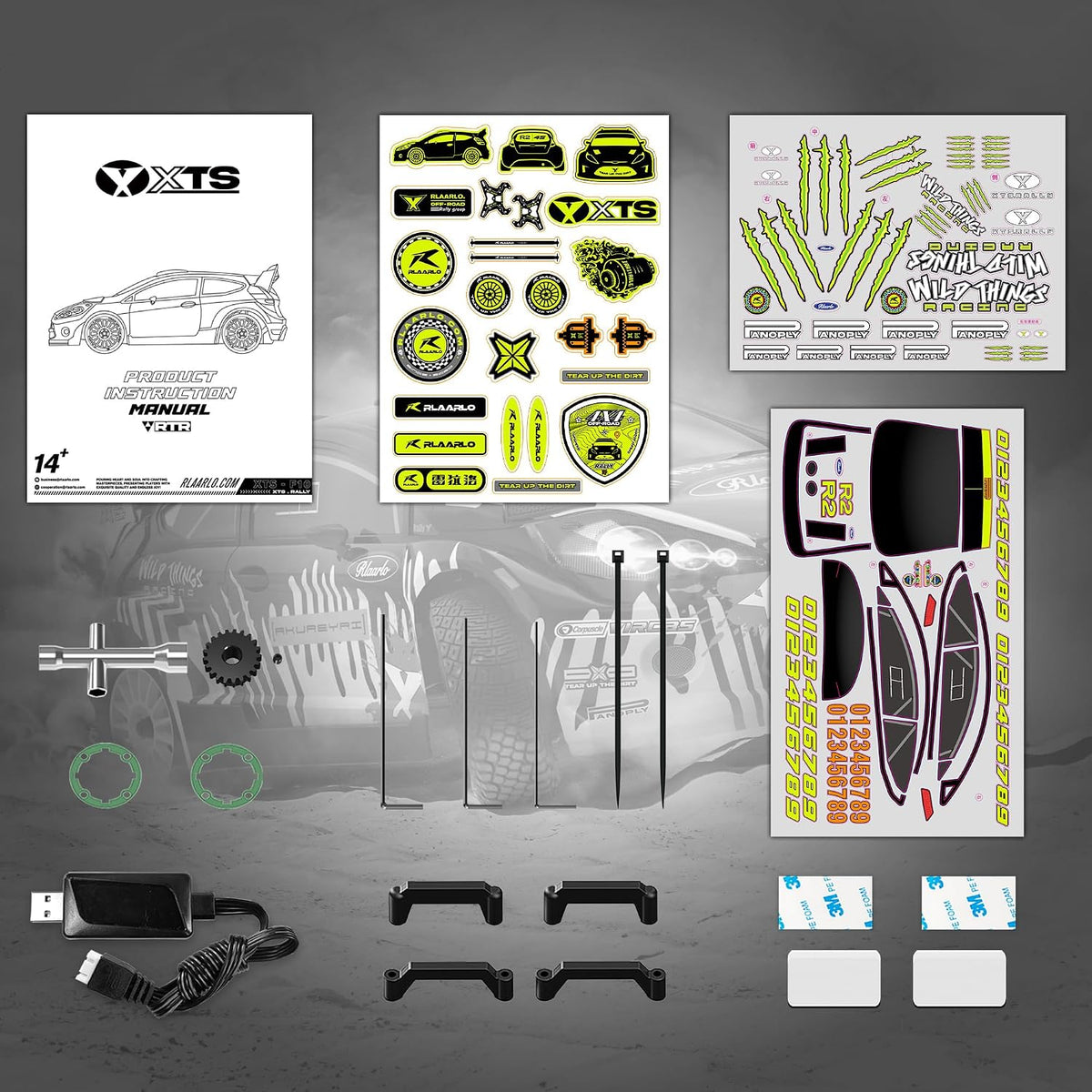 Rlaarlo XTS-F10 1:10 Brushless 4WD High Speed RC Rally Car