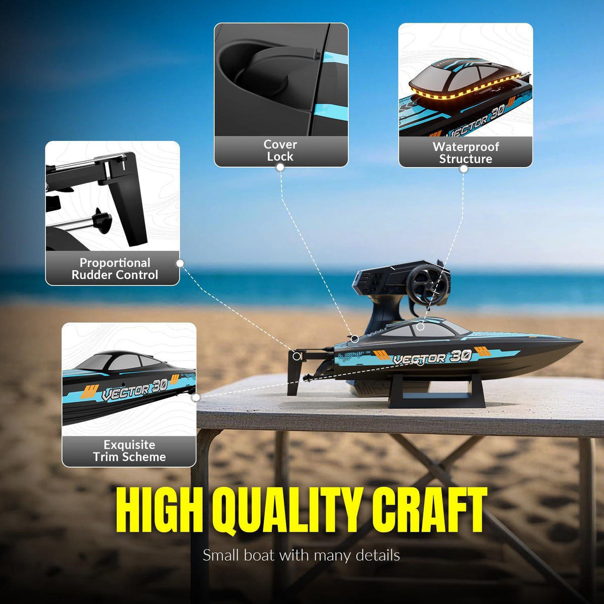 VOLANTEXRC 79508 High Speed RC Boat