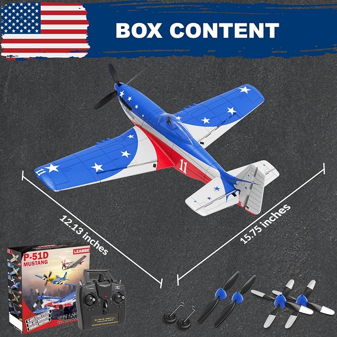 VOLANTEXRC P51 Mustang 4 Channel RC Airplane