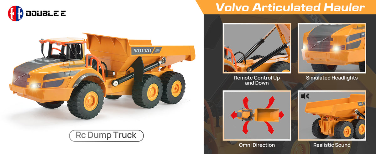 DOUBLE E Volvo E581 1:25 RC Dump Truck