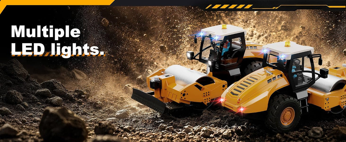 YG131 1:50 RC Road Roller With Metal Blade