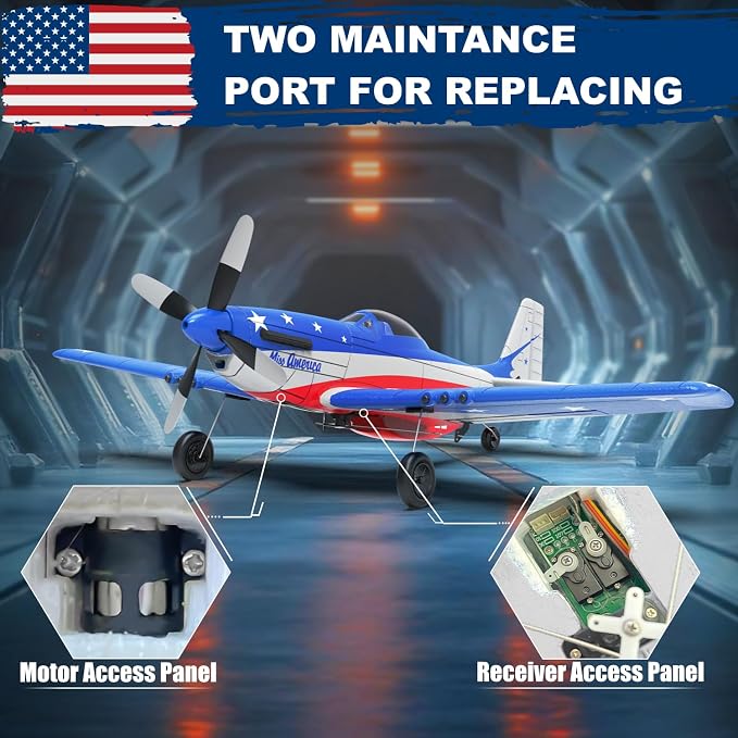 VOLANTEXRC P51 Mustang 4 Channel RC Airplane