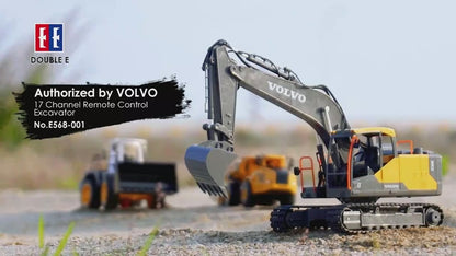 Double E Volvo 1:16 3 in 1 Attachment Remote Control Excavator