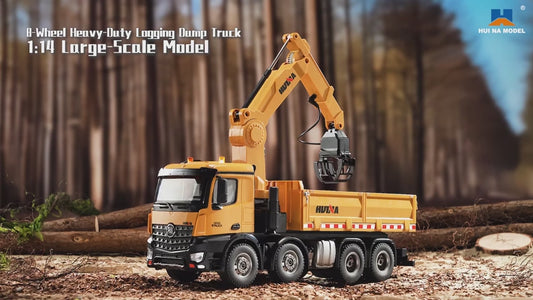 HUINA 1:14 RC Wood Grabber Dump Truck